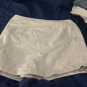 School skort, button on the side and zips on the back, lightly used